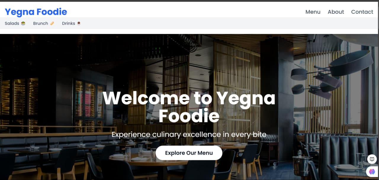 Food Menu Application